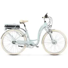 Bicicletă electrică Le Grand eLILLE 2 D 28 L (19") gri-verde - alb mat