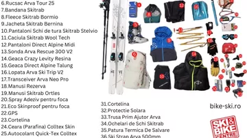 Ce trebuie să conțină rucsacul pentru schi de tură?