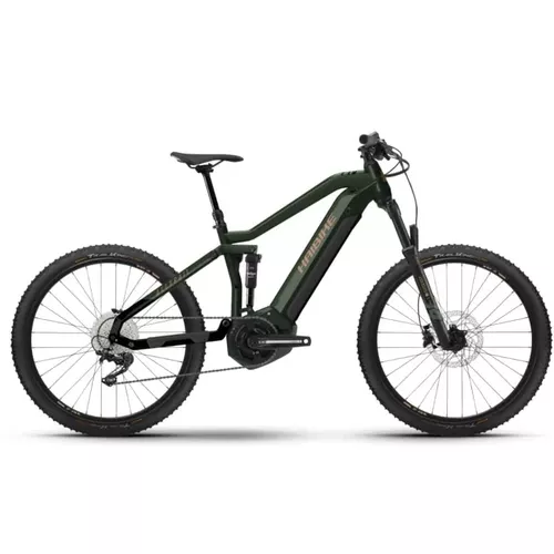e-bike Haibike AllTrail 4 27.5 i630Wh 11-G Deore 2023 L matte green metal gold black