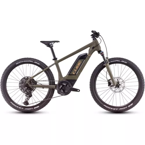 Bicicleta Electrica Copii CUBE Acid 240 Hybrid Rookie SLX 500 dustyolive´n´gold 2025