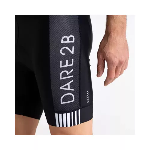 Pantaloni ciclism Dare2B Virtuosity Reflective NEGRU|ALB