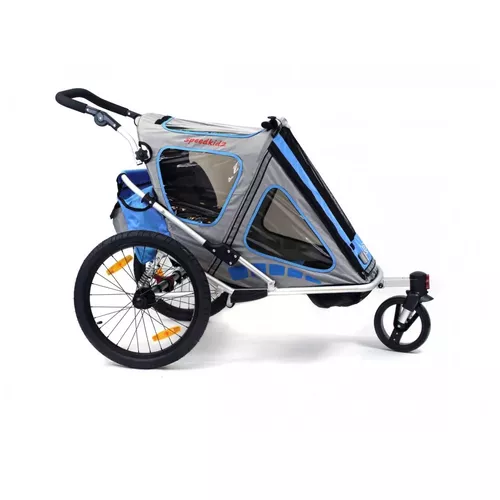 Remorca de bicicleta + carucior Jogger (2 in 1) marca Qeridoo, model Speedkid2 2017
