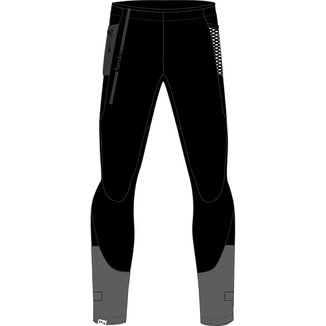 Pantaloni schi de tura VERTICAL negru