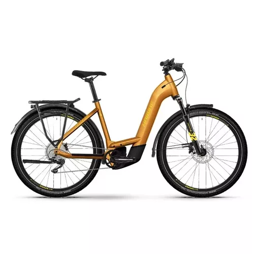 E-bike Haibike TREKKING 8 LOW L 11-G Deore i750Wh lava yellow metal gloss