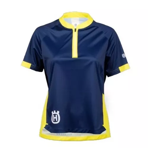 Tricou dama 1/2 Zip Husqvarna Bike Remote Gr blue