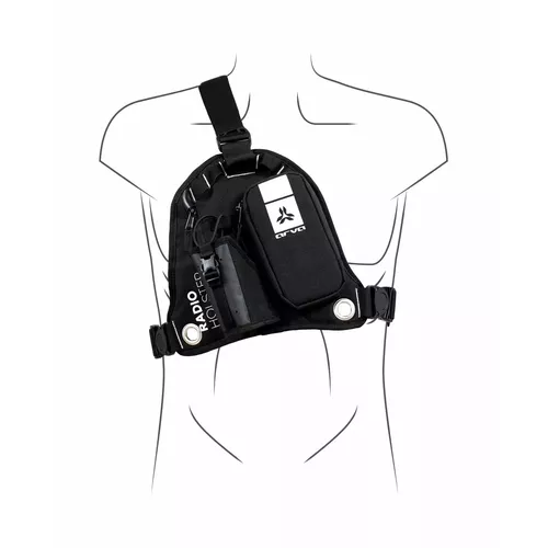 Sistem de purtare/toc ARVA RADIO Black