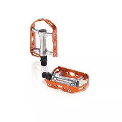 Pedale XLC MTB-Pedal Ultralight V PD-M15 Alu silver/orange w/o Reflector