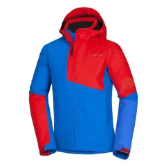 Jachetă de schi bărbați Northfinder Sewerin albastru cu rosu