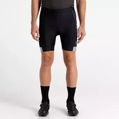 Pantaloni scurți pentru ciclism AEP Virtuosity Reflective NEGRU|ALB