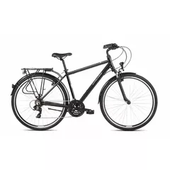 Bicicleta Kross Trans 1.0 M 28 S black gray glossy